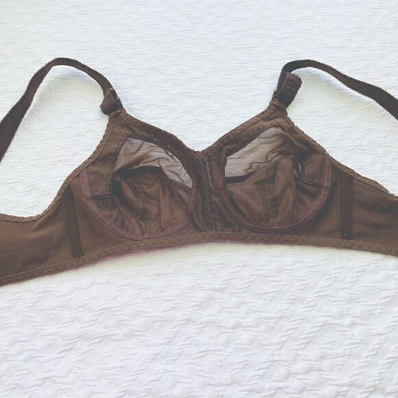 BUY 1 GET 1 FREE Taille Europe 70 brown unlined lingerie well made - Picture 9 of 12